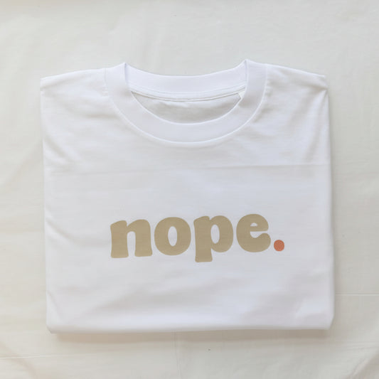 Boxy NOPE statement T-Shirt
