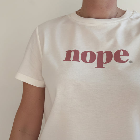 NOPE Slim Fit Statement T-Shirt - This is Mabel