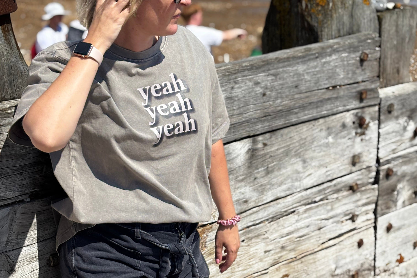 Yeah Yeah Yeah Oversized Statement t-shirt - This is Mabel