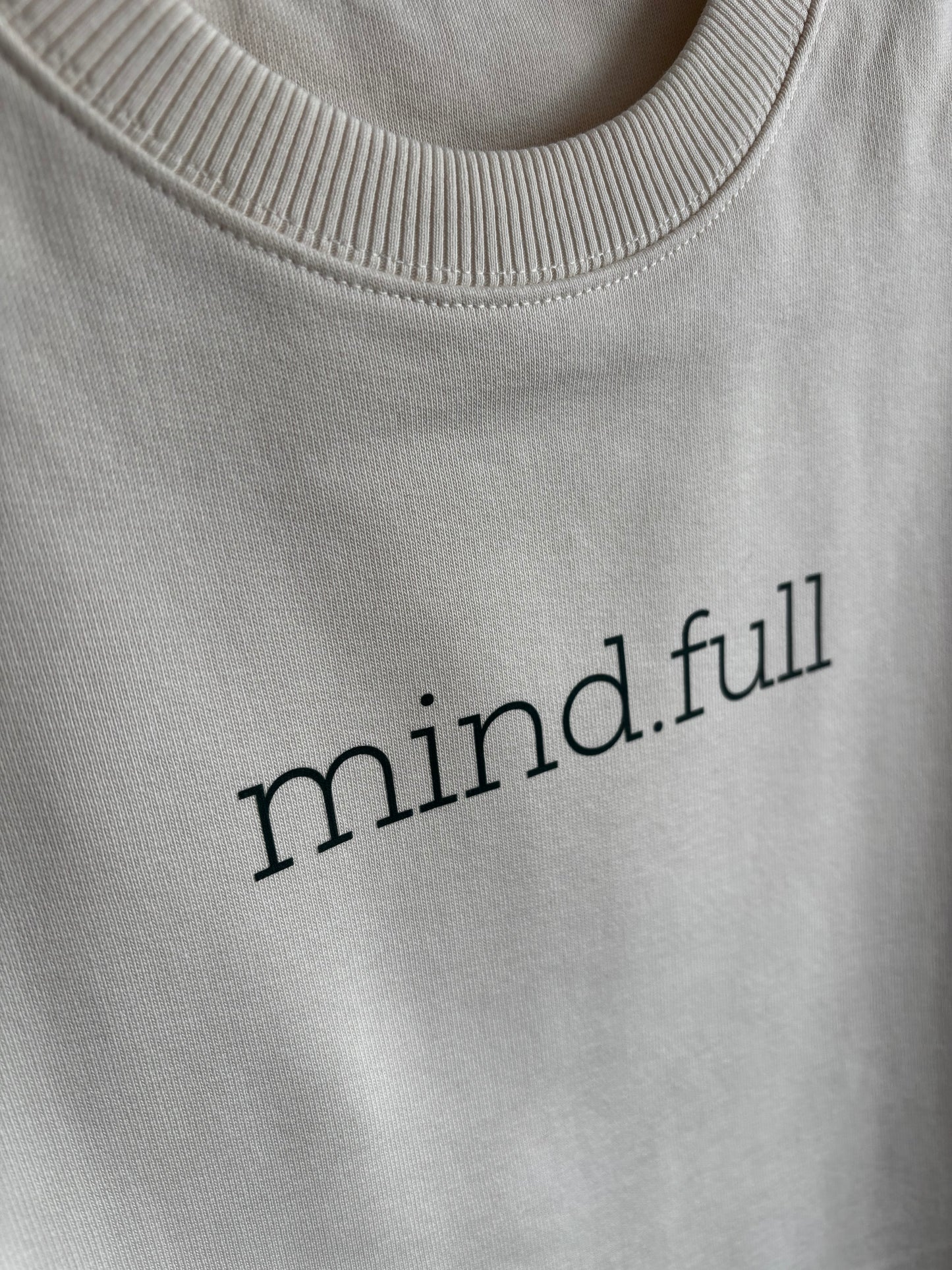 Cream with Dark Green MIND.FULL Oversized Sweatshirt DISCONTINUED - This is Mabel
