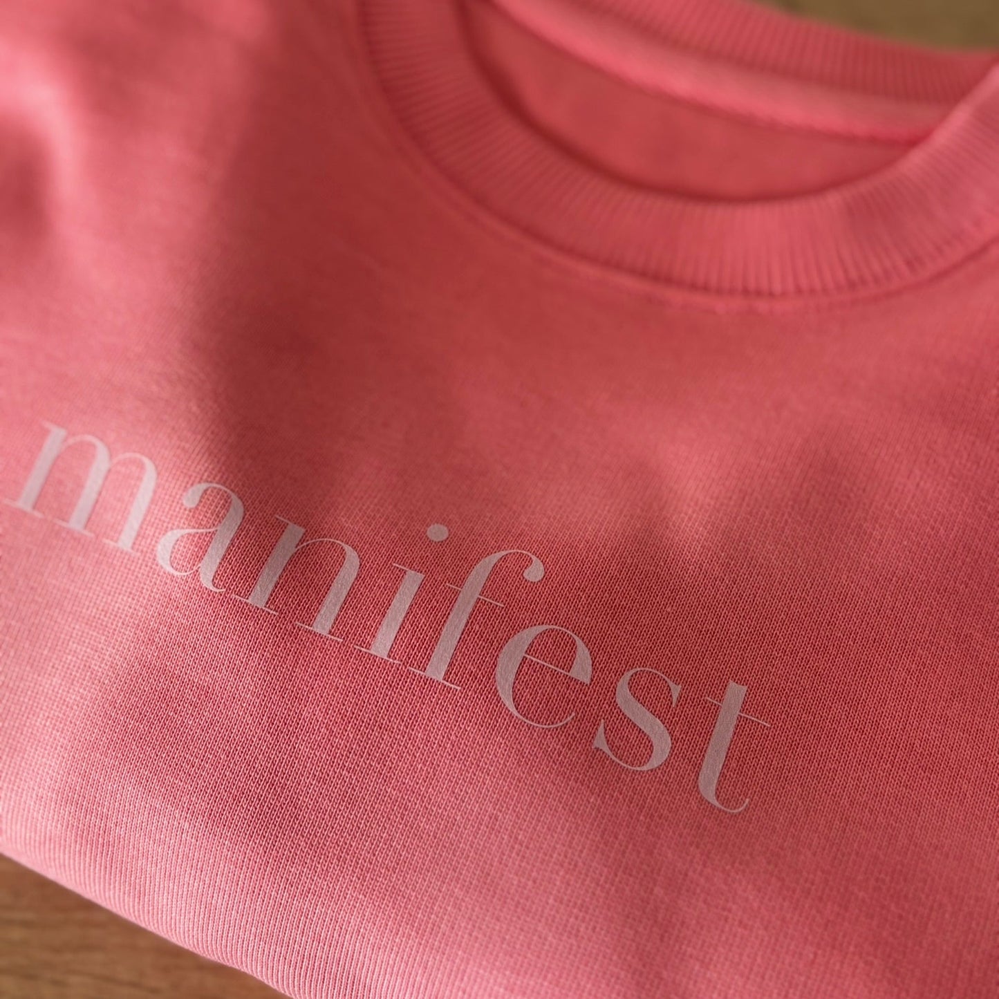 Manifest Pink Oversized Sweater - This is Mabel