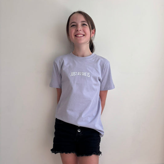 Girls: Just as she is... Organic Cotton T-Shirt
