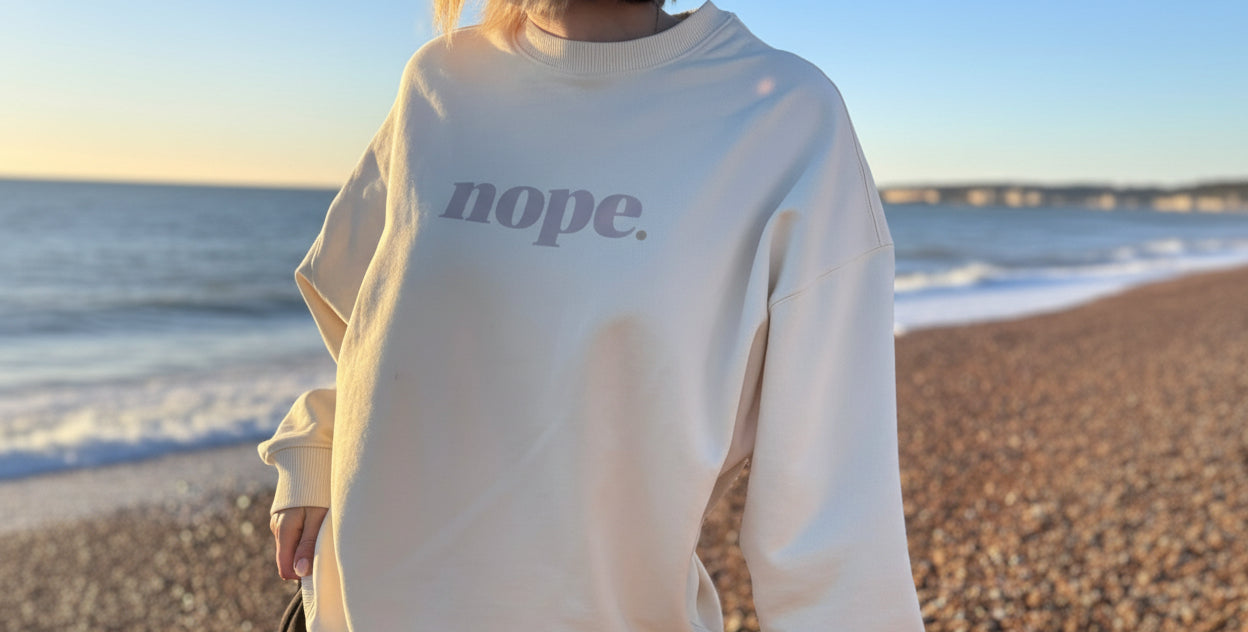 NOPE Oversized Sweater - This is Mabel