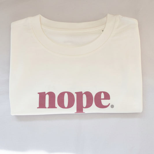 Boxy NOPE statement T-Shirt - This is Mabel