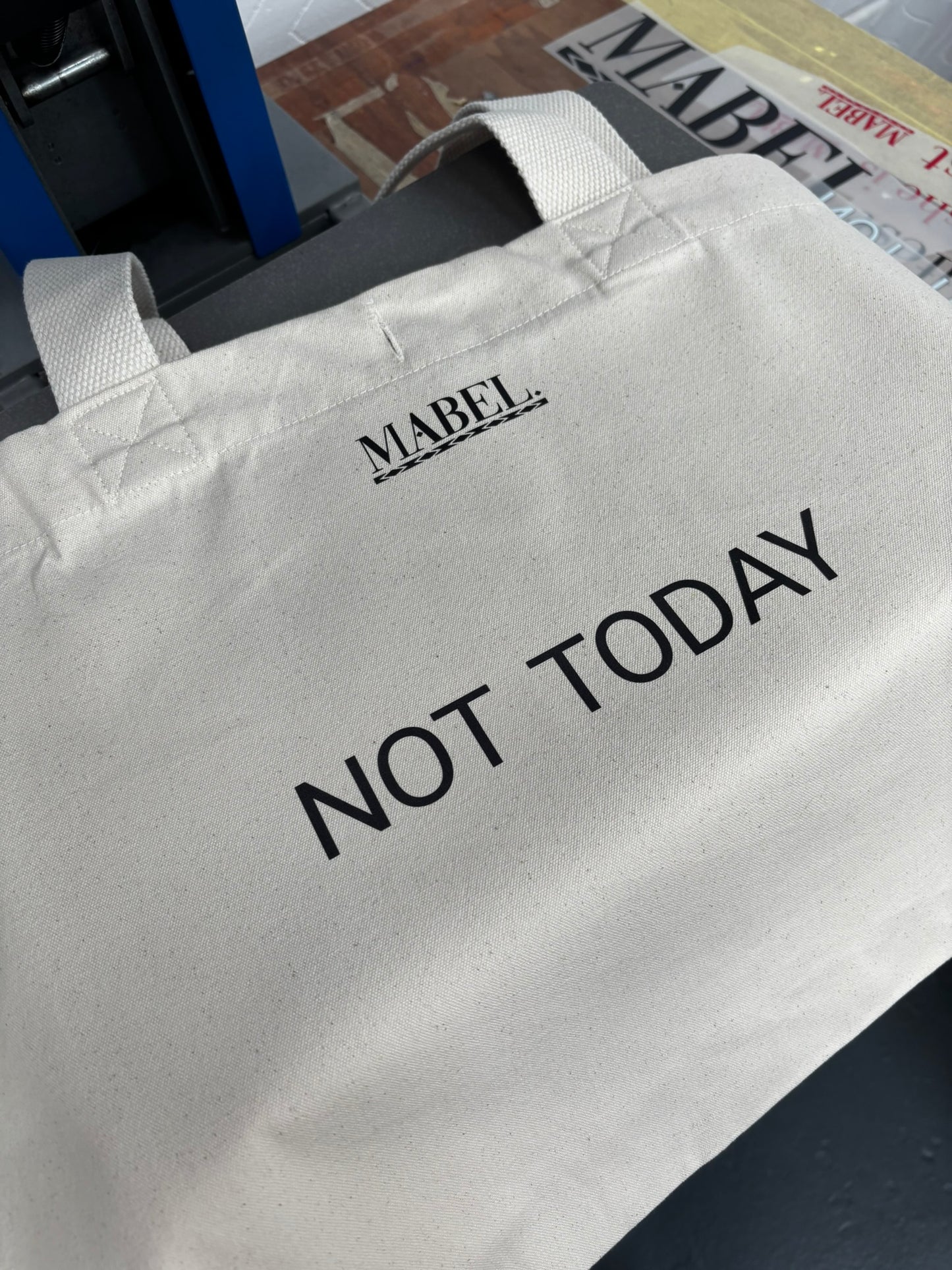 Oversized Organic Cotton Tote Bag - This is Mabel