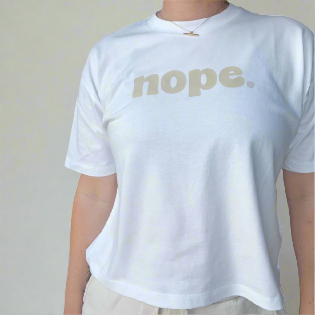 Boxy, Bold NOPE statement T-Shirt - This is Mabel
