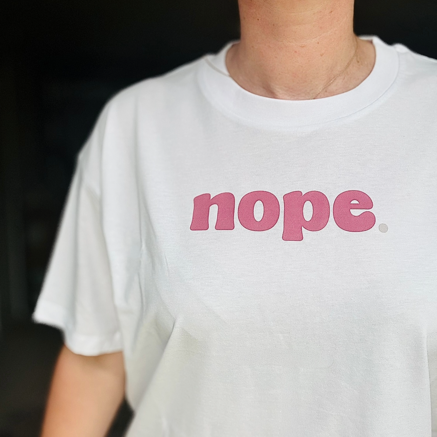 Boxy, Bold NOPE statement T-Shirt - This is Mabel