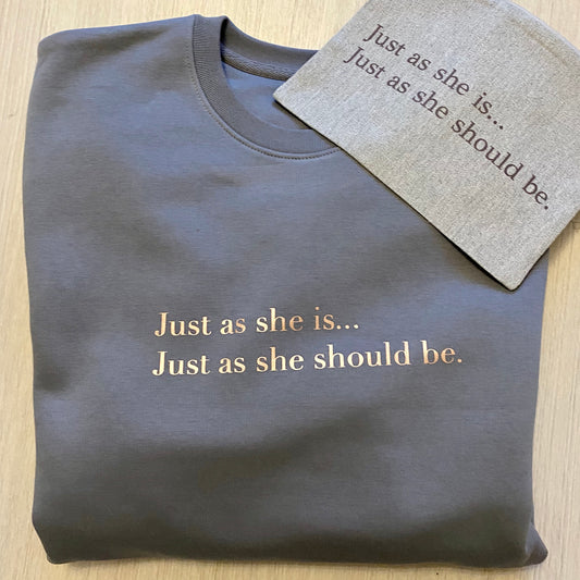 Just as she is... Just as she should be Sweater - Mabel_uk