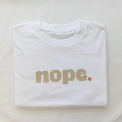 Boxy NOPE statement T-Shirt
