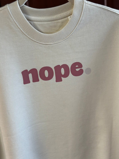 SAMPLE NOPE Oversized Sweater - This is Mabel