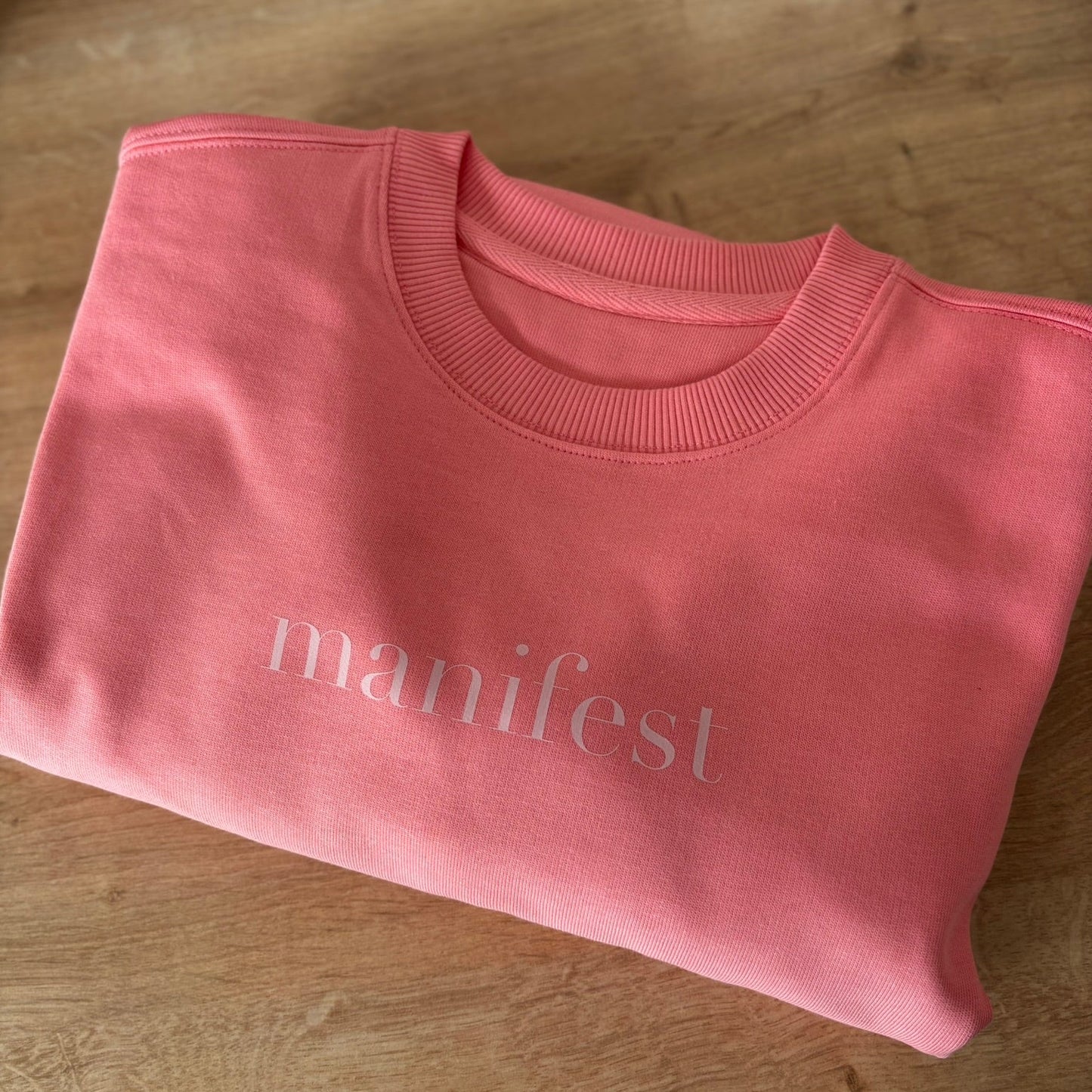 Manifest Pink Oversized Sweater - This is Mabel