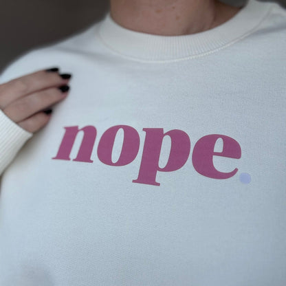 NOPE Oversized Sweater - This is Mabel