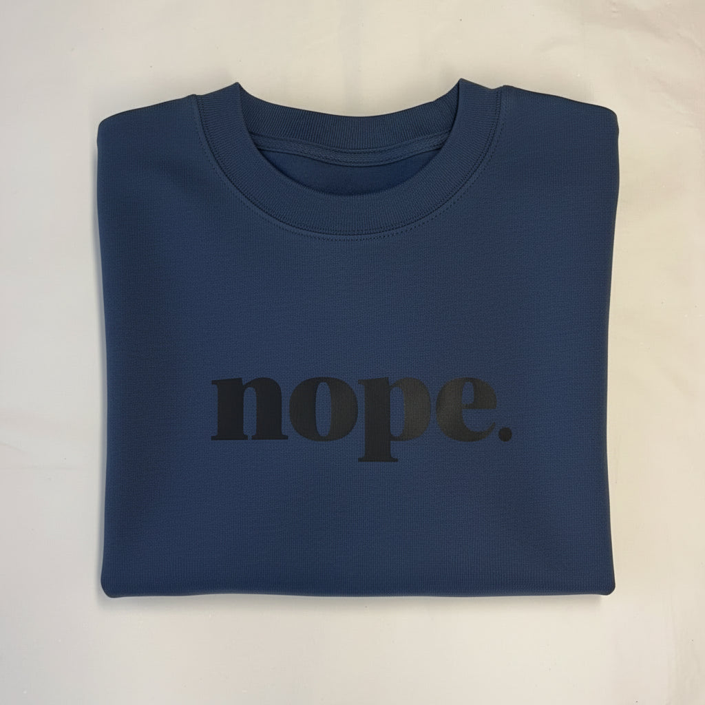 NOPE Unisex Sweater - Bestselling Mindful Comfort Statement