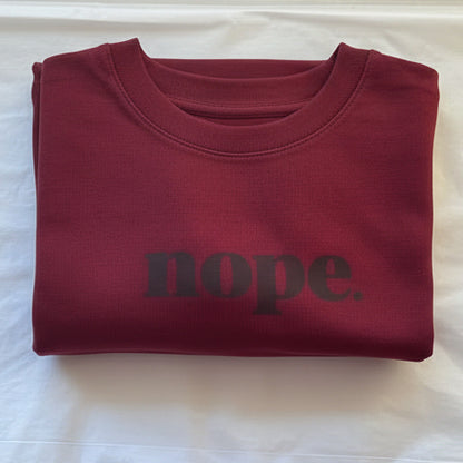 NOPE Unisex Sweater - Bestselling Mindful Comfort Statement