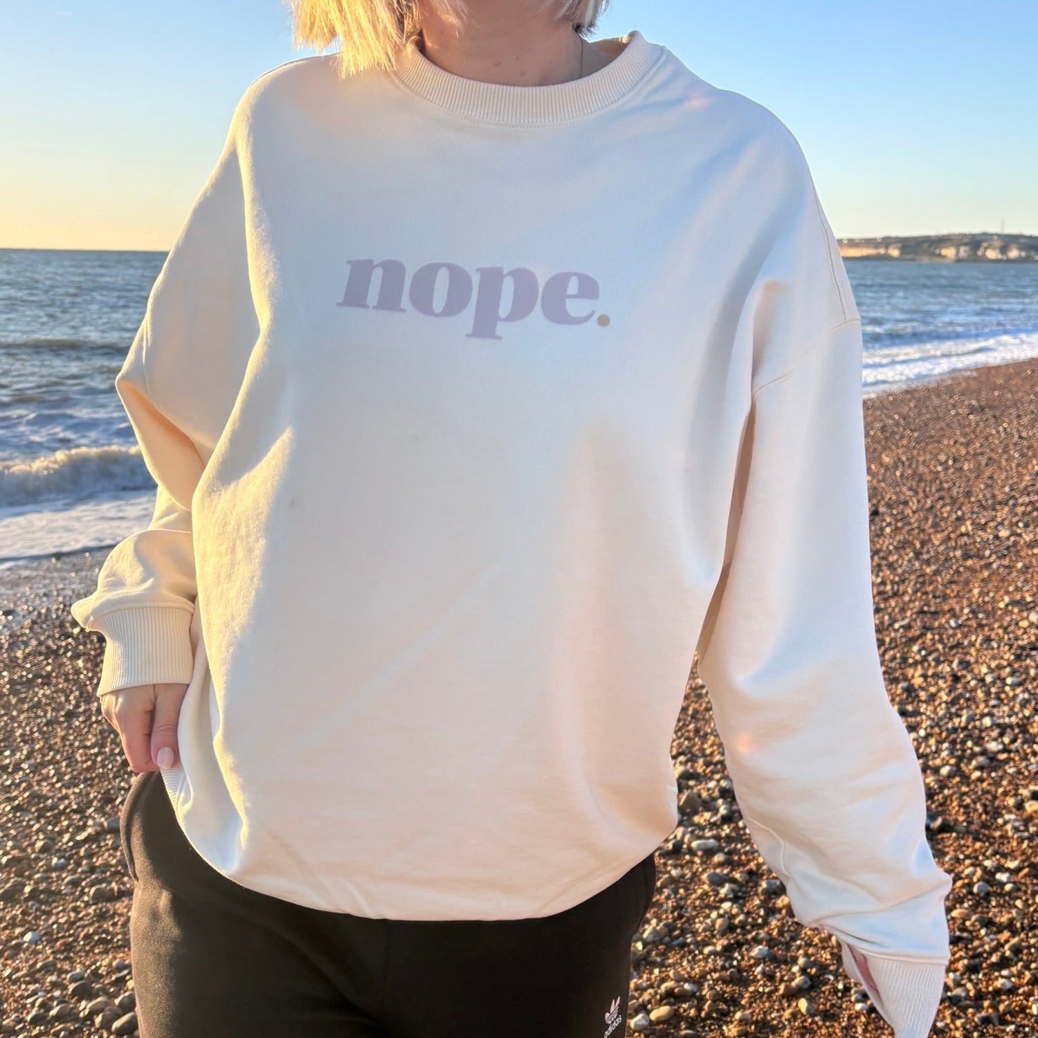 NOPE Oversized Sweater - This is Mabel