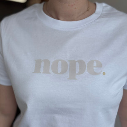 NOPE Slim Fit Statement T-Shirt - This is Mabel