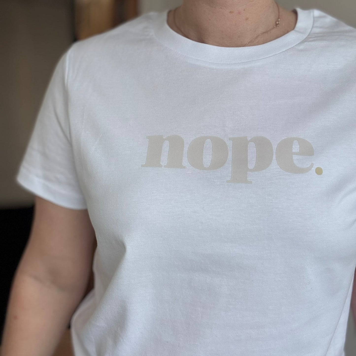 NOPE Slim Fit Statement T-Shirt - This is Mabel