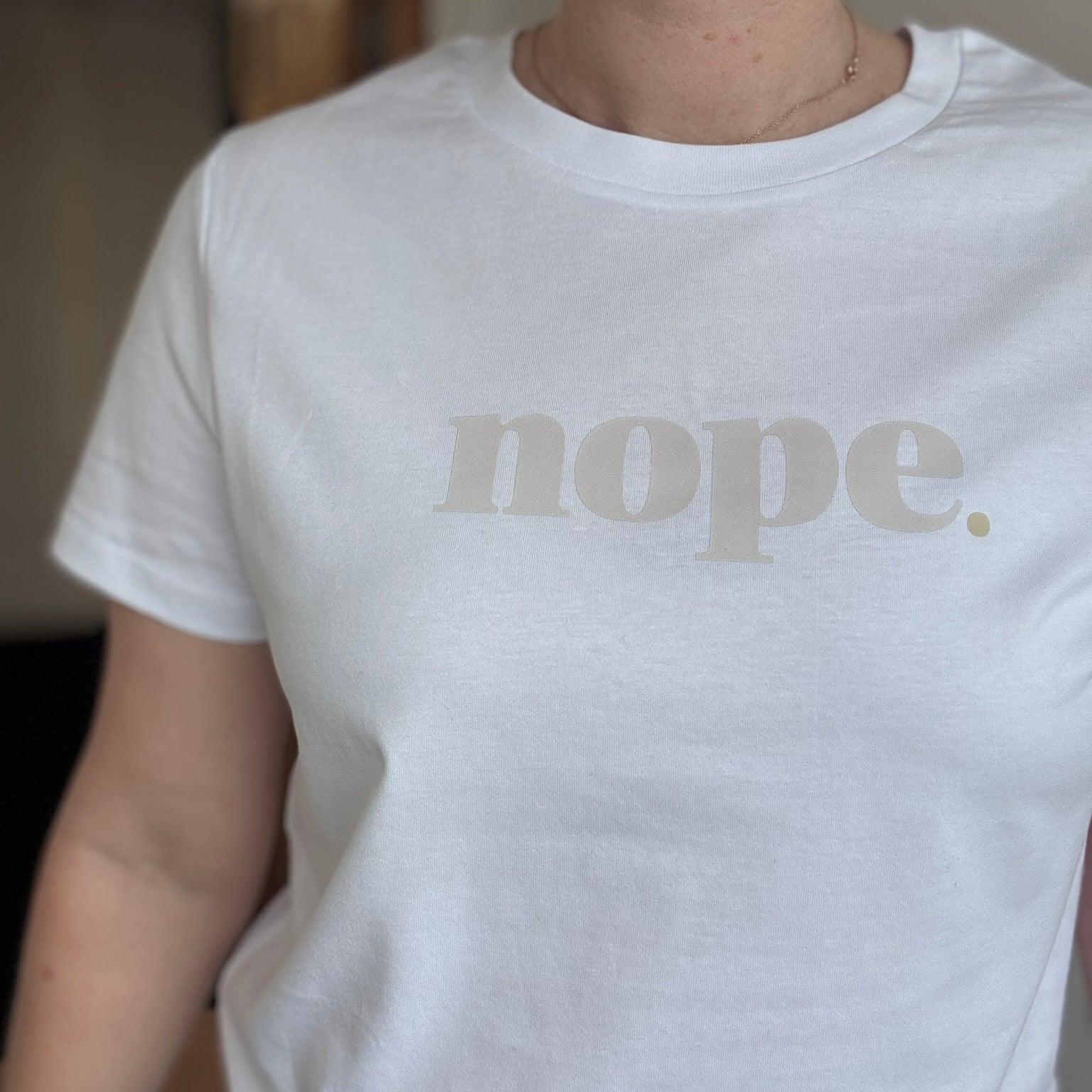 NOPE Slim Fit Statement T-Shirt - This is Mabel