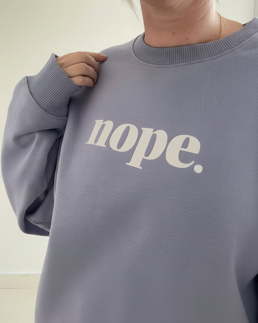 NOPE Oversized Sweatshirt - This is Mabel