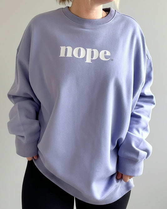 NOPE Oversized Sweater - This is Mabel
