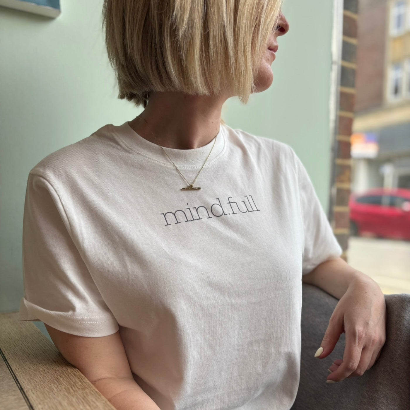 MIND.FULL Heavy Relaxed fit White Organic Cotton T-shirt