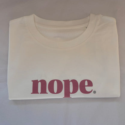 NOPE Slim Fit Organic Cotton Statement T-Shirt