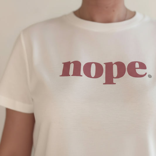 Boxy NOPE statement T-Shirt - This is Mabel