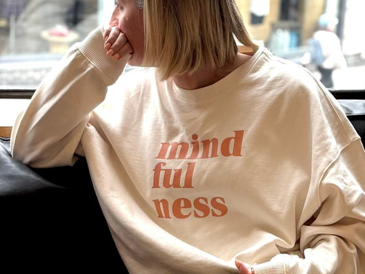 Cream Mindfulness Oversized Sweater