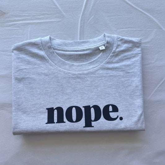 NOPE Slim Fit Statement T-Shirt - This is Mabel