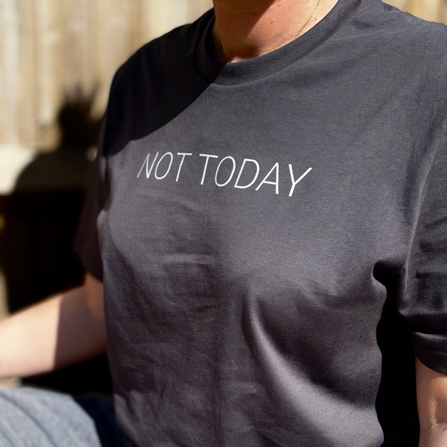 NOT TODAY Unisex Fit Organic Cotton T-shirt  up to 25% off - This is Mabel