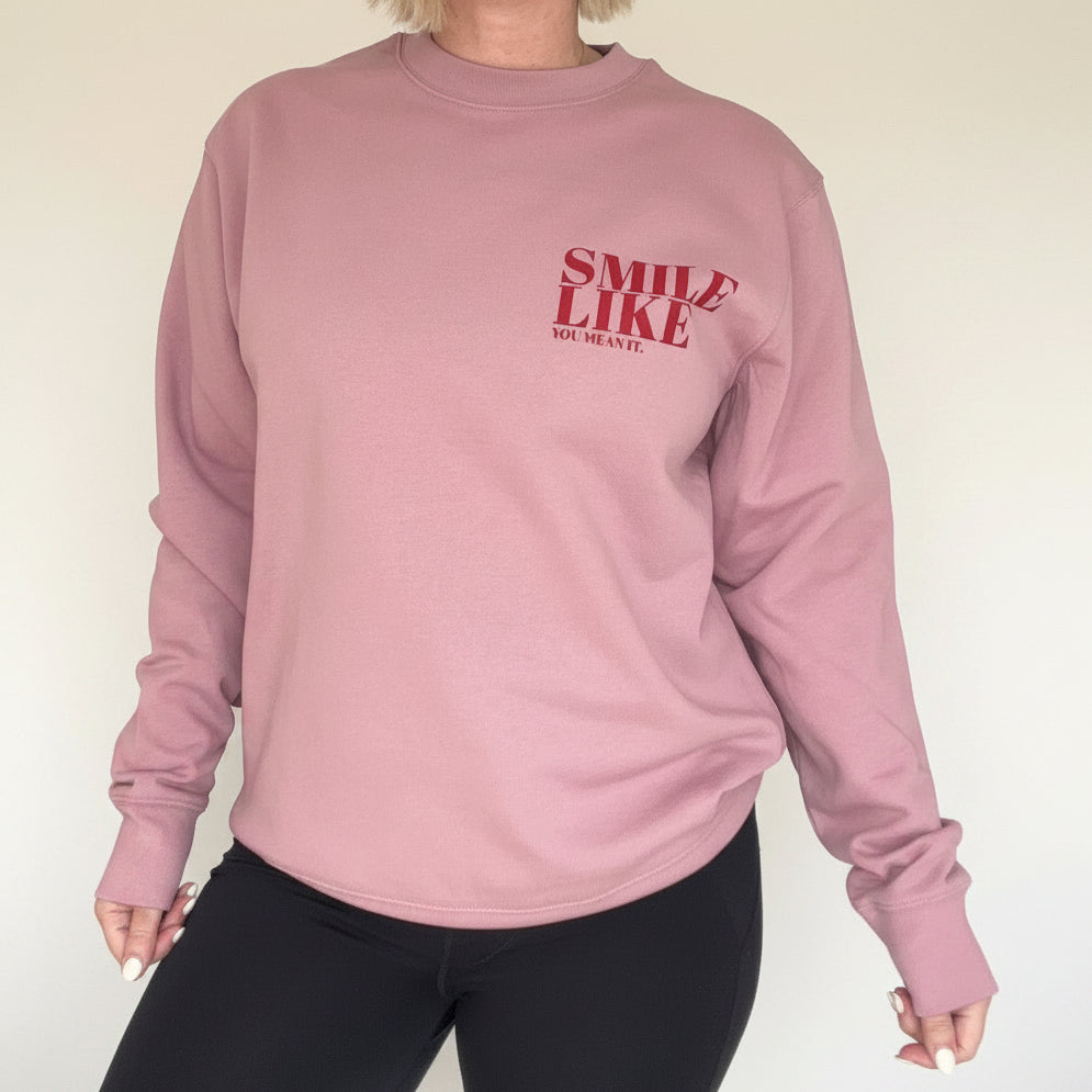 Smile Like You Mean It Unisex Sweater - This is Mabel