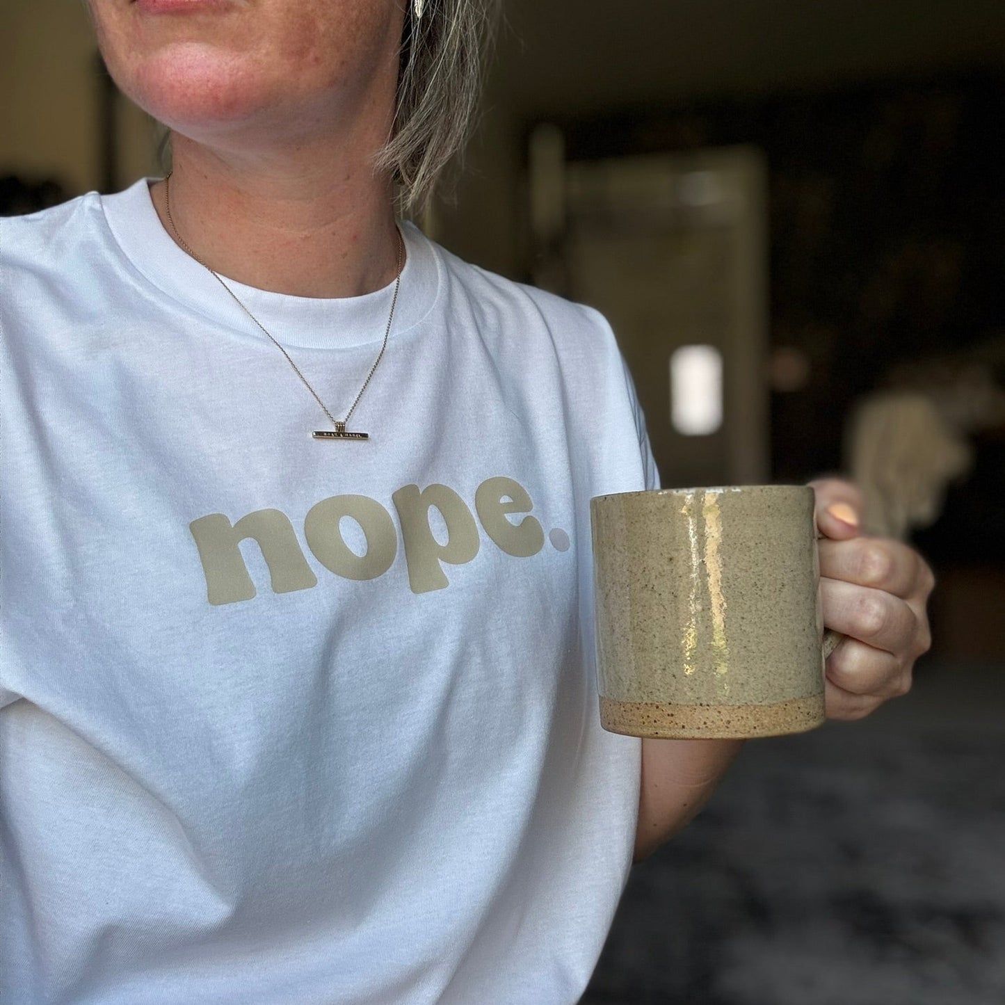 Boxy, Bold NOPE statement T-Shirt