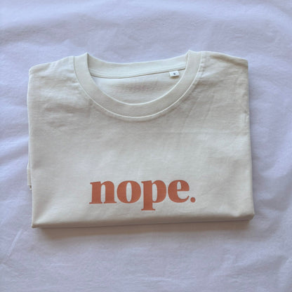 Nope lightweight oversized nope t-shirt