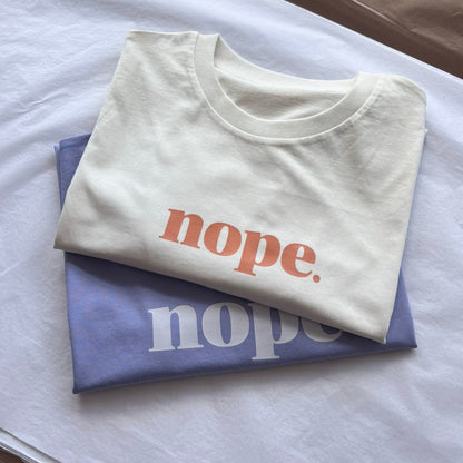 Nope lightweight oversized nope t-shirt