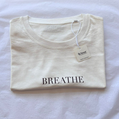 BREATHE Cream lightweight Statement T-Shirt