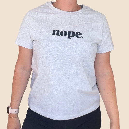 NOPE Everyday Fit Organic Cotton Statement T-Shirt
