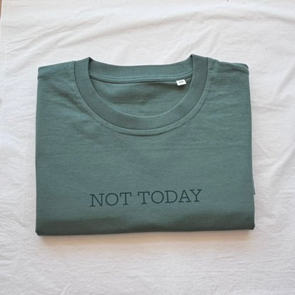 Boxy NOT TODAY Statement T-Shirt