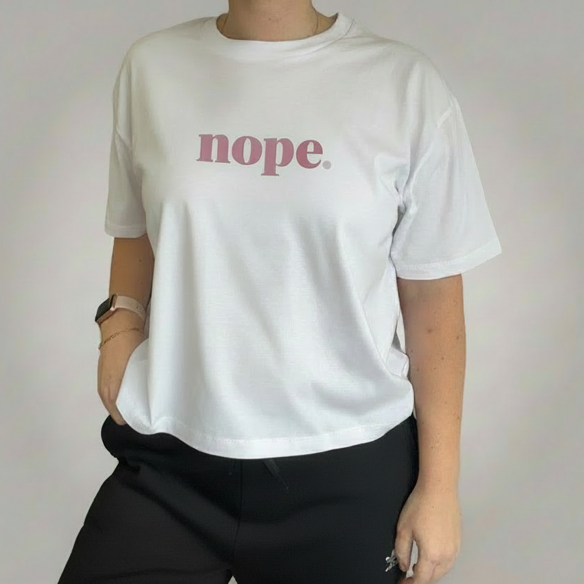 Boxy NOPE statement T-Shirt - This is Mabel