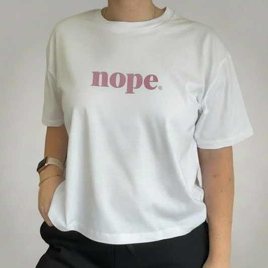 Boxy NOPE statement T-Shirt - This is Mabel