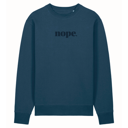 NEW NOPE Sweater (boxy or unisex fit)