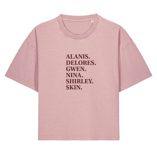 SHE ROCKS Organic Cotton Boxy T-Shirt