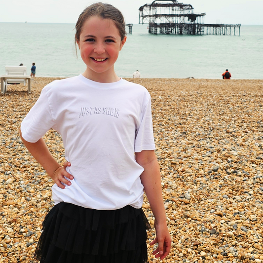 Girls: Just as she is... Organic Cotton T-Shirt - This is Mabel