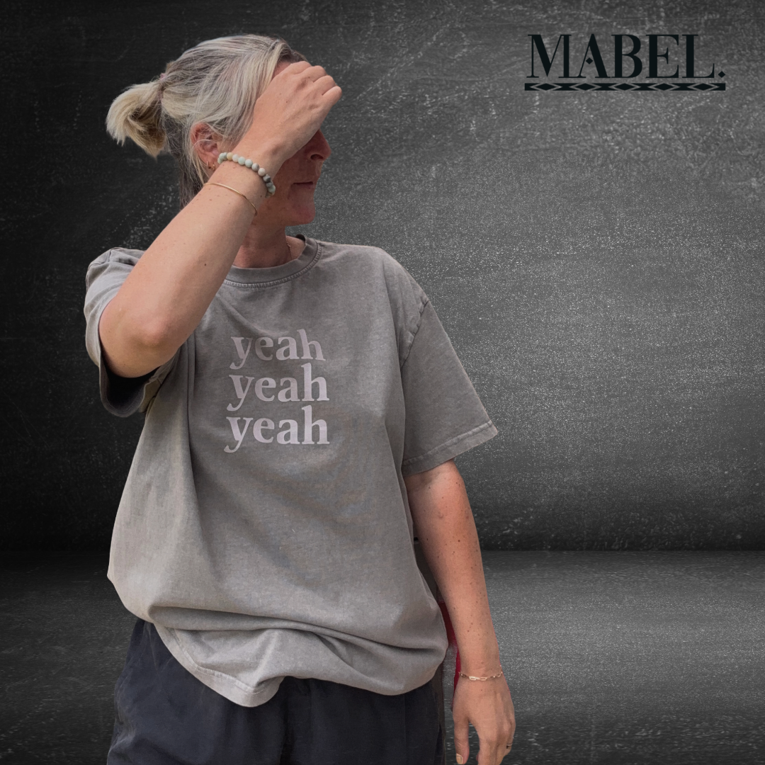 Yeah Yeah Yeah Oversized Statement t-shirt - This is Mabel