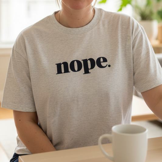 Boxy NOPE statement T-Shirt - This is Mabel