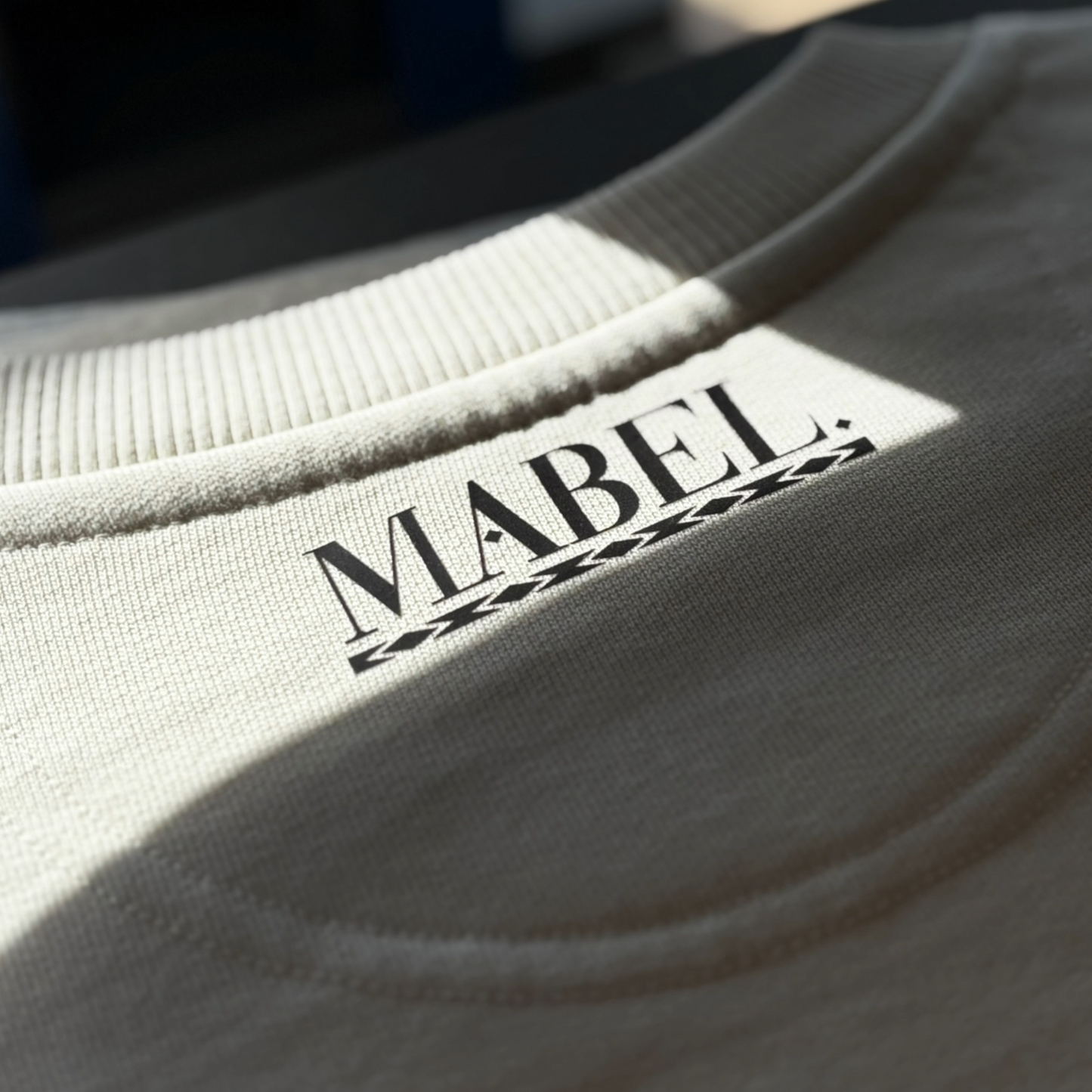 Manifesting Retro Oversized Cream Sweatshirt