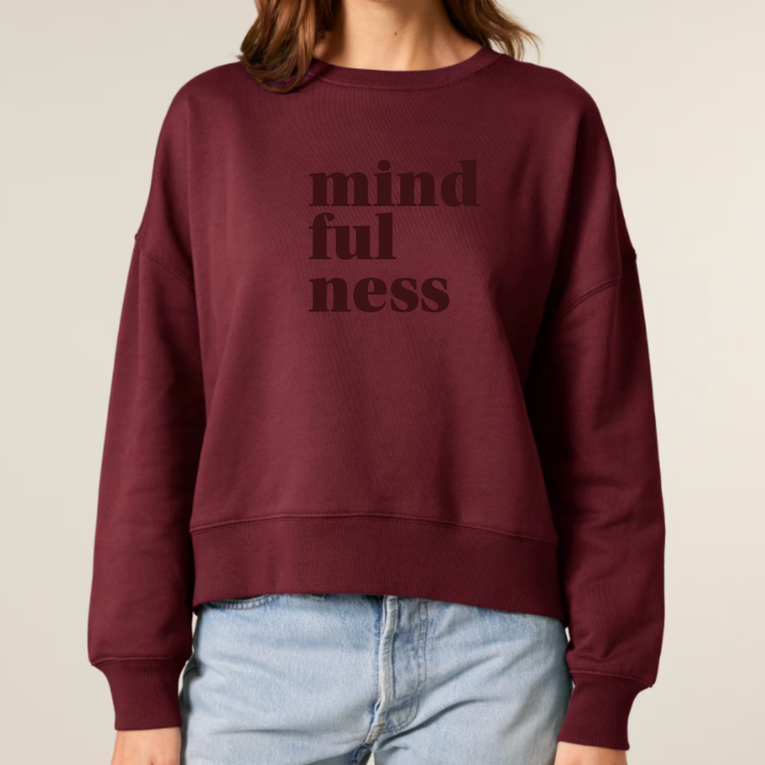 MINDFULNESS Sweater (Boxy or Unisex Style) - This is Mabel