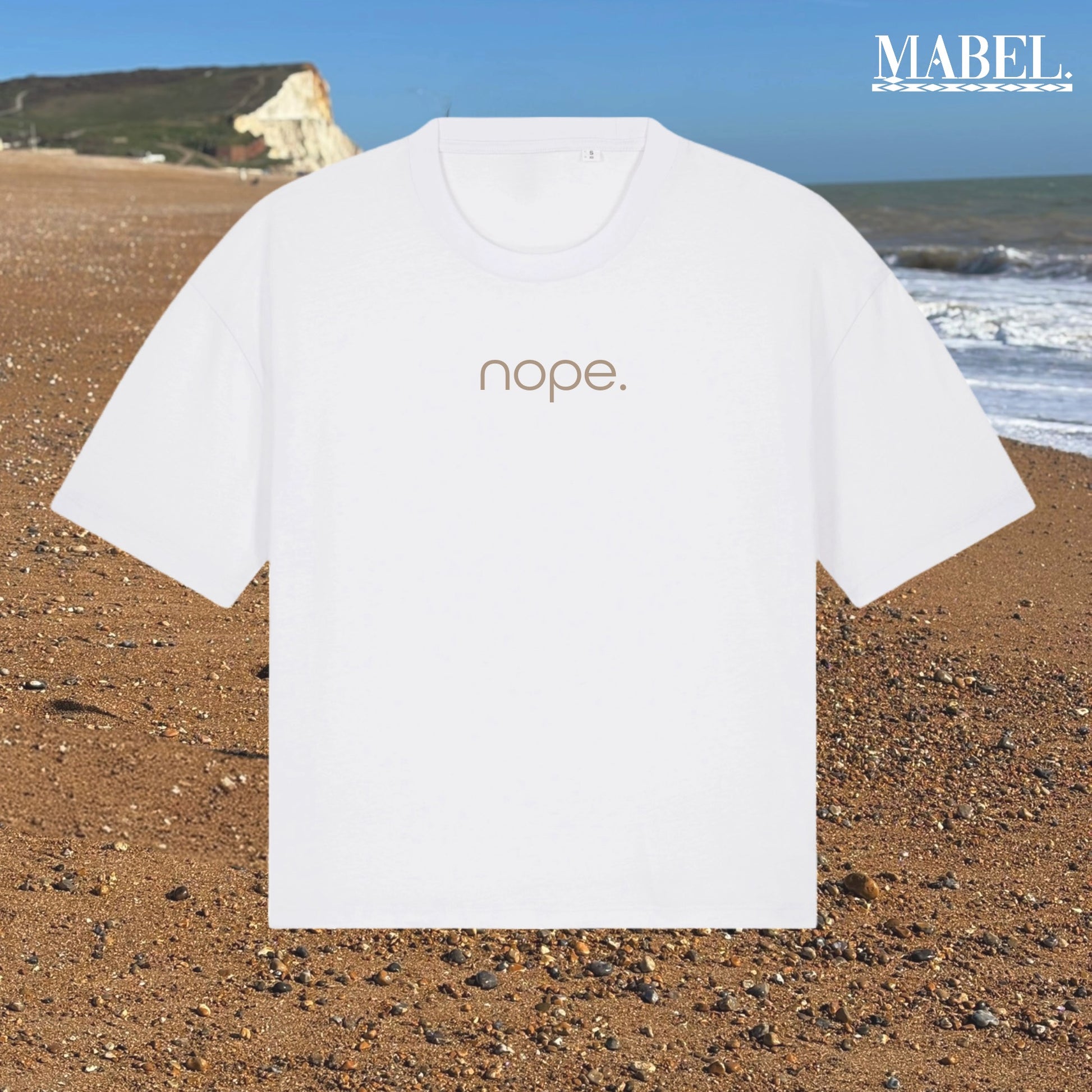 Boxy, Bold NOPE statement T-Shirt - This is Mabel