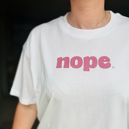 Boxy, Bold NOPE statement T-Shirt - This is Mabel