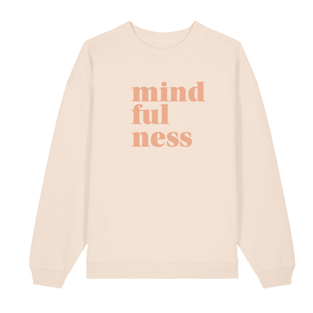 Peaches and Cream Mindfulness Oversized Sweater