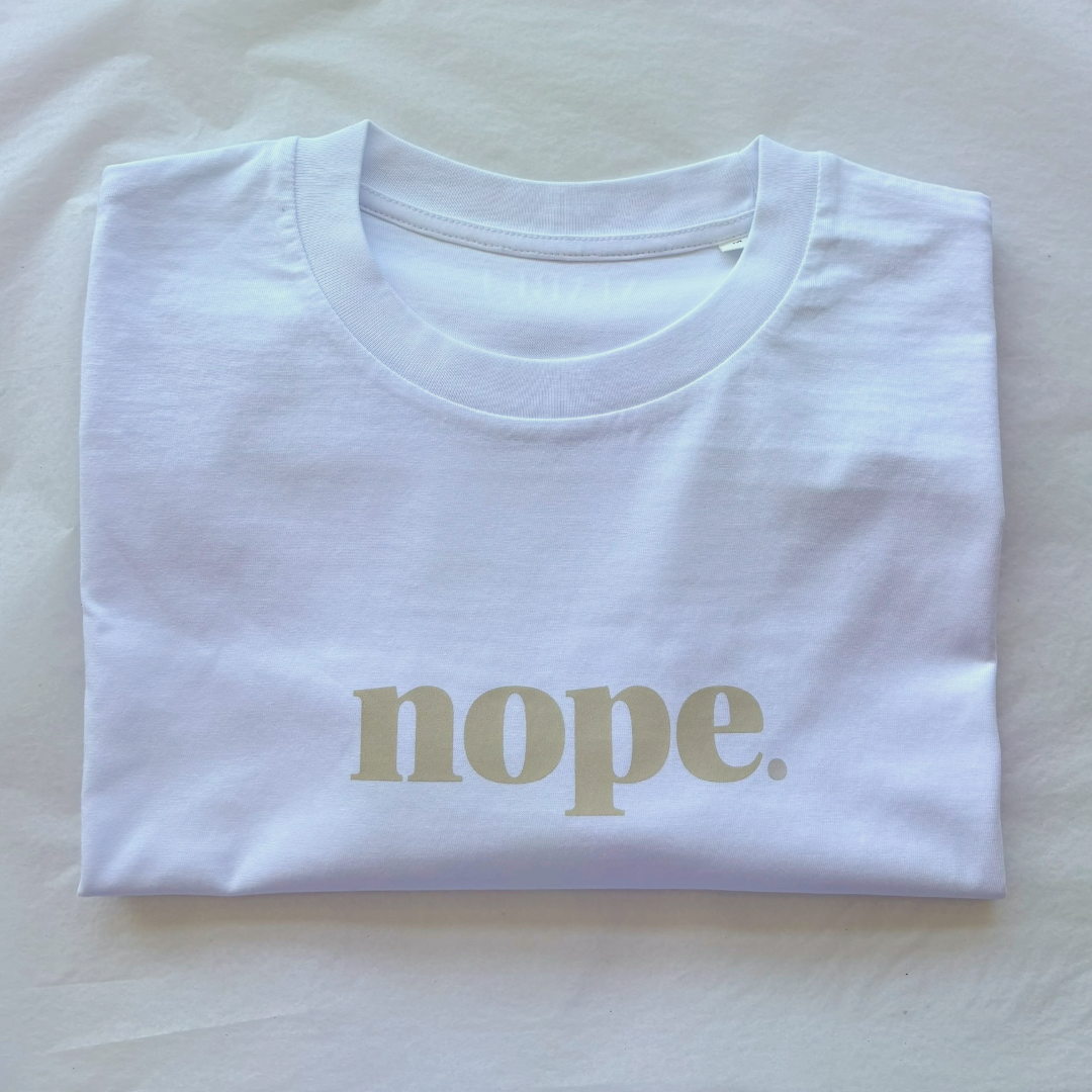 NOPE — Organic Cotton Boxy T-Shirt